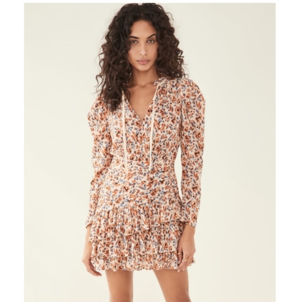 Ulla Johnson Marielle Floral print puff sleeve mini dress NWT
